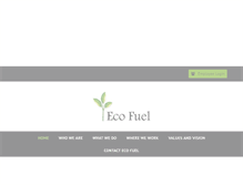 Tablet Screenshot of ecofuel-group.com